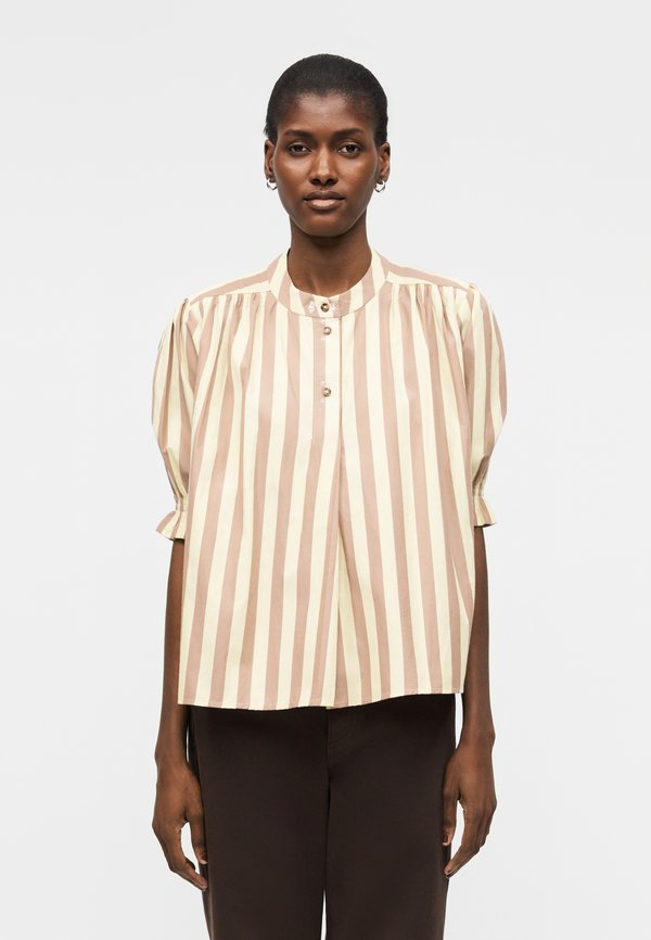 Stine Goya SOFT STRIPED EMBROIDERY SMOCKED GATHERED