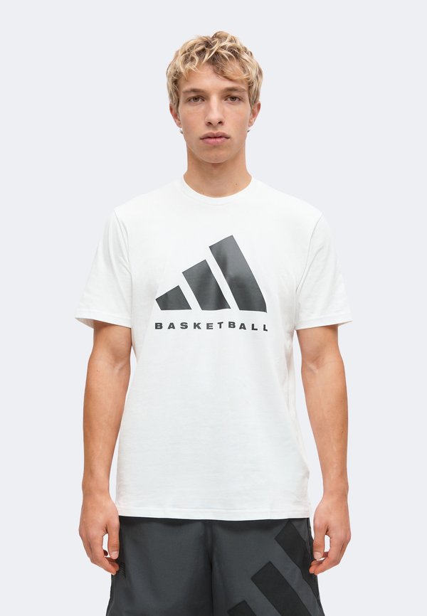 adidas Performance BB FOUND TEE - Print T-shirt - white