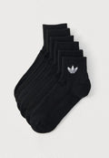adidas Originals MID ANKLE SCK 6 PACK UNISEX - Socks - black