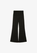 Bershka FLARED - TROUSERS - Trousers - black