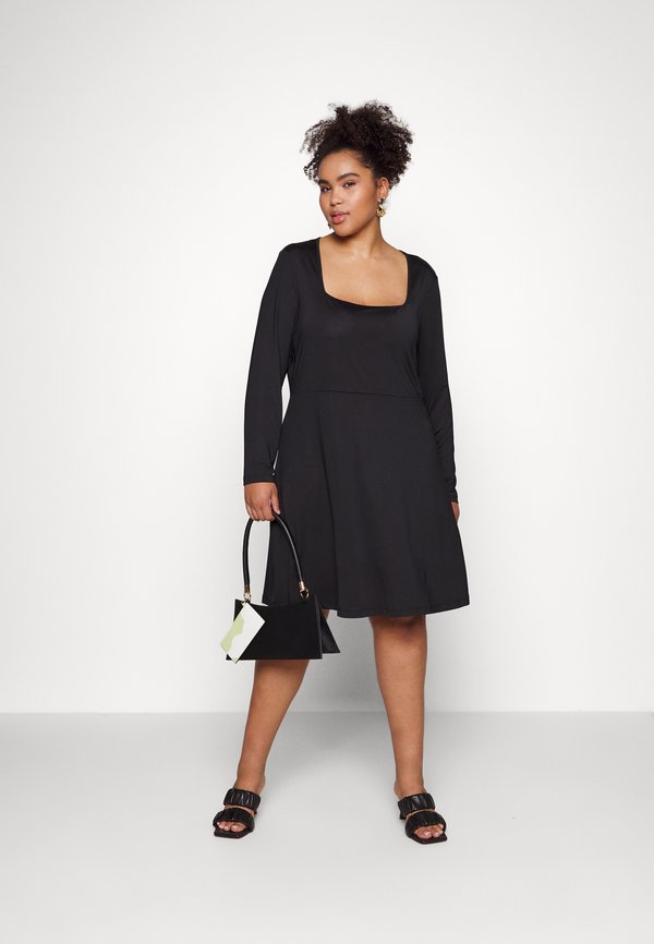 Noisy May Curve NMKARINA O NECK SKATER DRESS