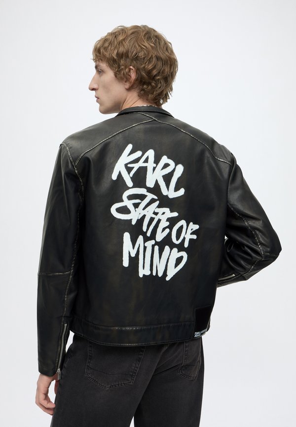 Karl Lagerfeld Jeans KLJ KARLISM PU BIKER JACKET