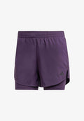 adidas Performance SHORTS MIN 2IN1 SHORT - Sports shorts - aurora plum black