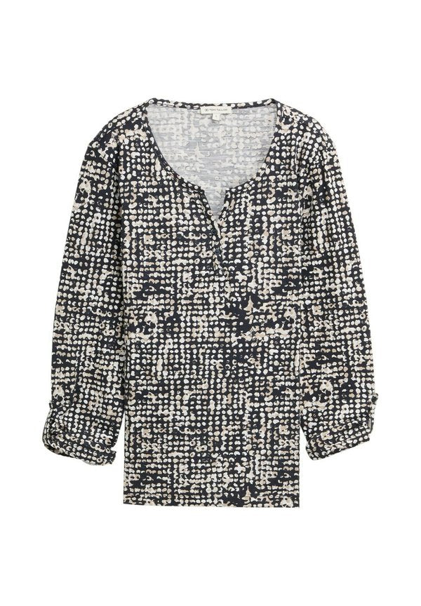 TOM TAILOR HENLEY MIT MUSTER