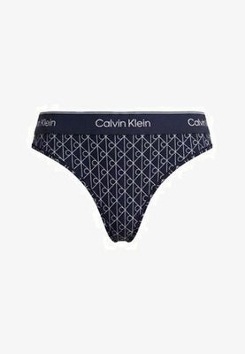 Calvin Klein Thong - denim emblem pageant blue