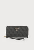 Guess LAUREL LARGE ZIP AROUND - Wallet - dark grey