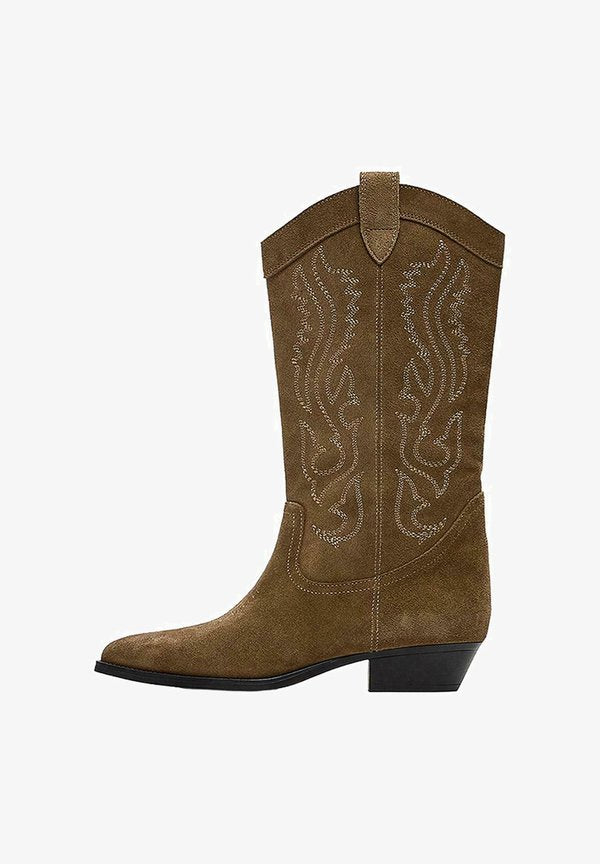 Bershka Cowboy/Biker boots - sand