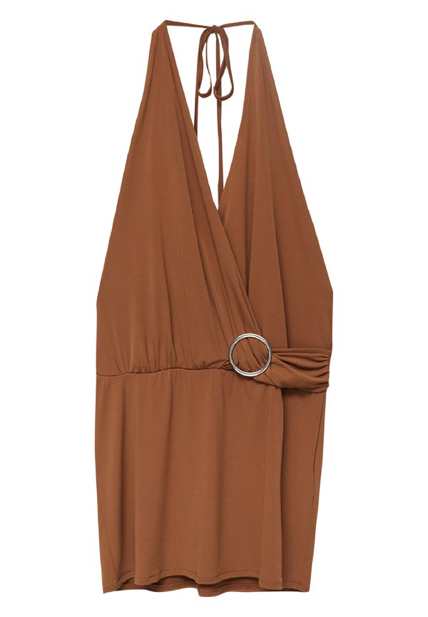 PULL&BEAR SHORT HALTER WITH BUCKLE