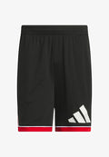 adidas Performance BADGE OF SPORT SHORT 9IN - Sports shorts - black   red
