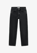 Mango Straight leg jeans - black denim