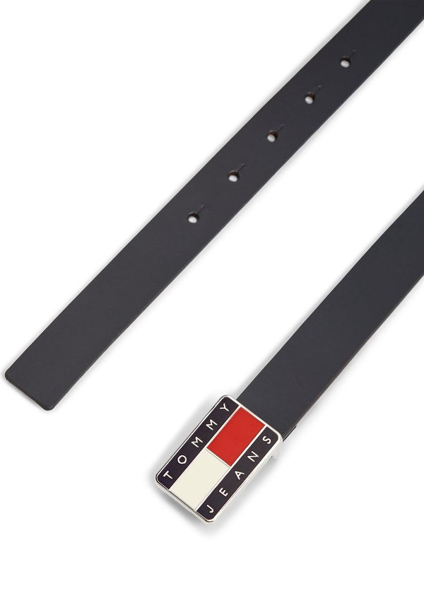 Tommy Jeans HERITAGE PLAQUE BUCKLE LEATHER BELT