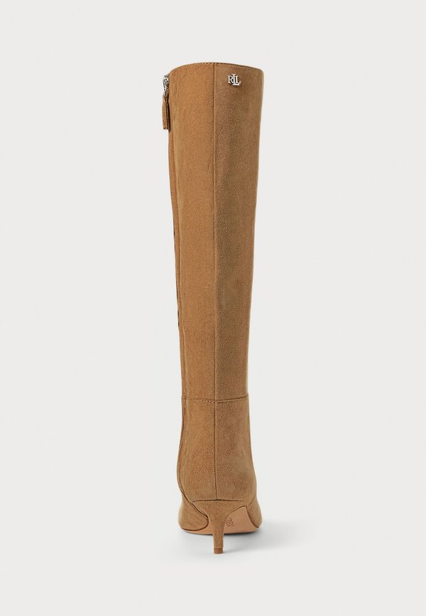 Lauren Ralph Lauren MCKAY SUEDE TALL BOOT HEEL