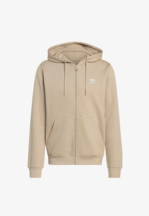 adidas Originals ESS FZ HD - Zip-up sweatshirt - stone khaki