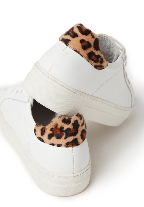 Stefanel SNEAKERS WITH ANIMAL PRINT DETAIL