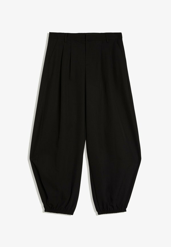 Bershka TROUSERS - Trousers - black