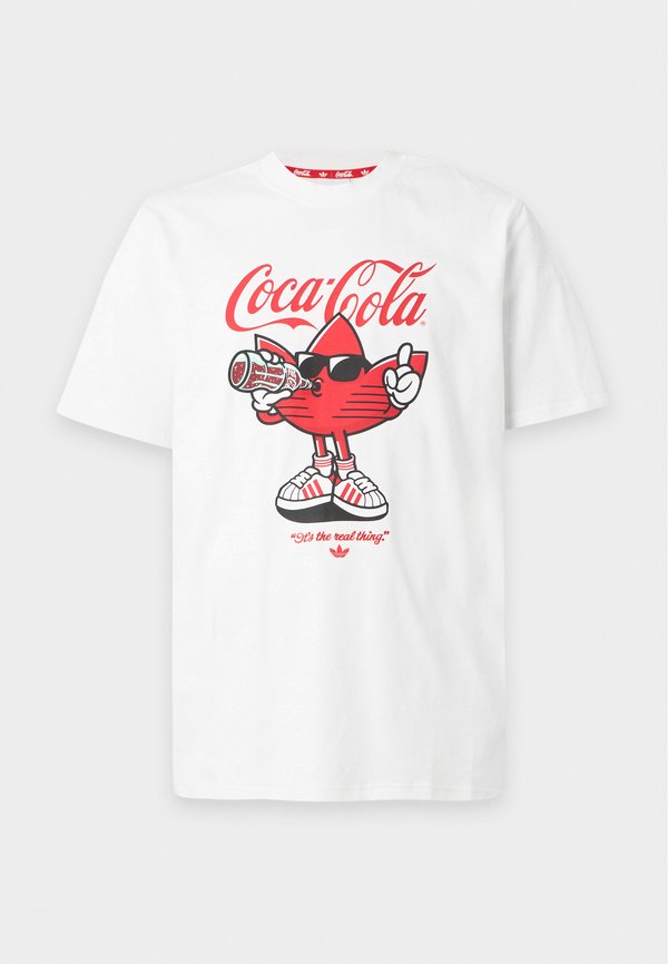 adidas Originals COCA COLA CLASSIC SPORT TREFFIE TEE UNISEX - Print T-shirt - white