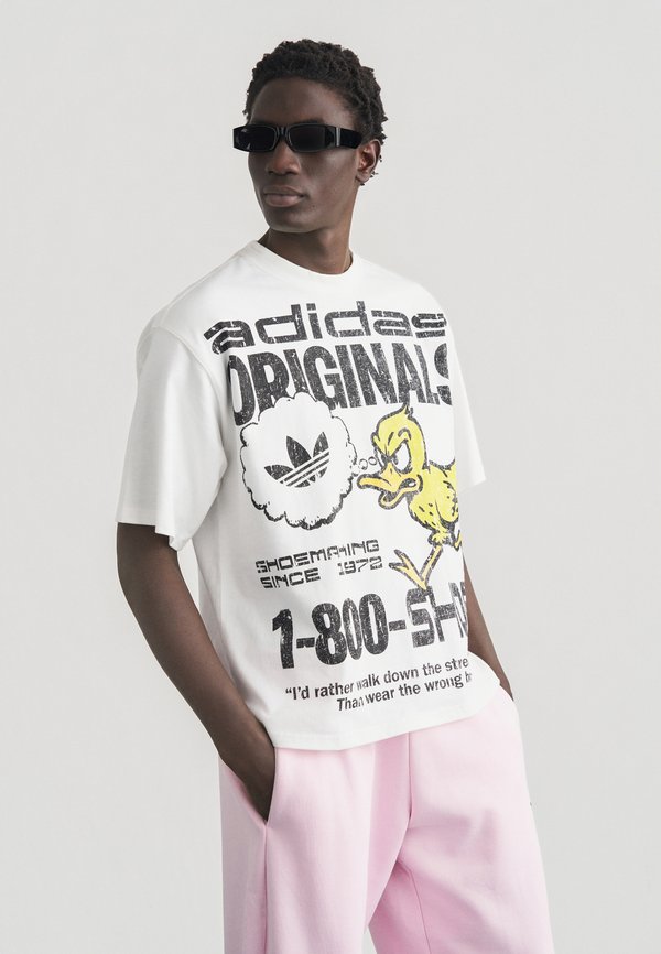 adidas Originals DUCK TEE - Print T-shirt - white