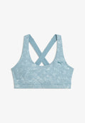 Puma BRA MID - Medium support sports bra - baltic sea blue