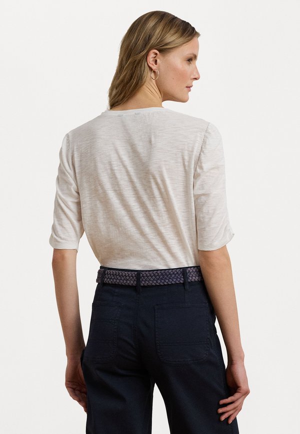 Lauren Ralph Lauren SLUB COTTON JERSEY ELBOW SLEEVE T-SHIRT