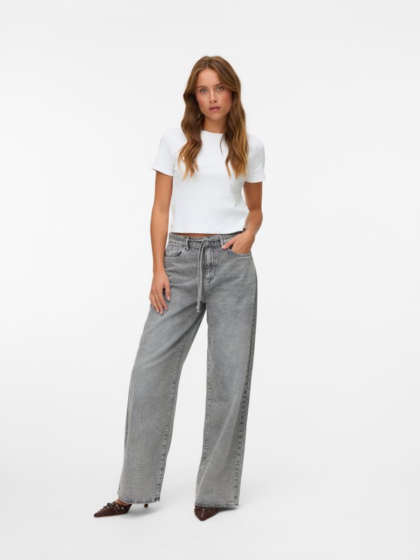 Vero Moda Wide-fit VMWIEN Mid rise wide leg fit