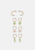 Pieces PCFENA EARRINGS 4 PACK