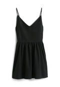 Tommy Jeans EXTRA SLIM LINEN BLEND MINI SKATER DRESS