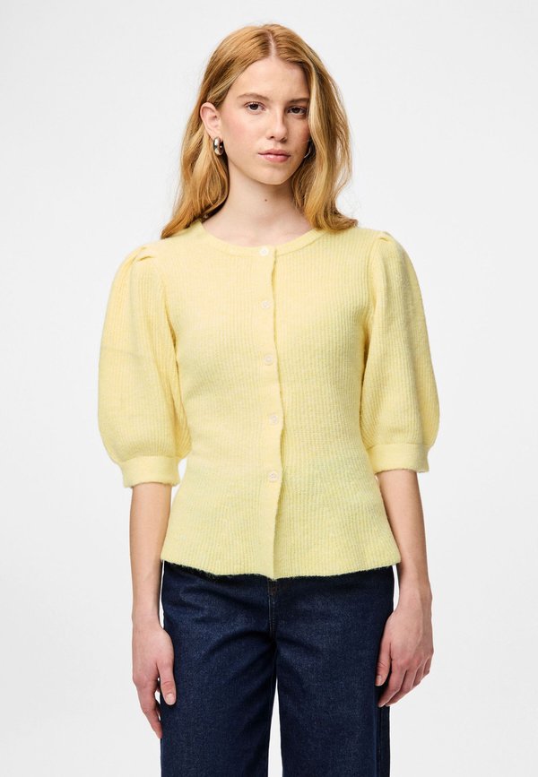 Pieces PCSILLY SS PUFF KNIT CARDIGAN NOOS BC