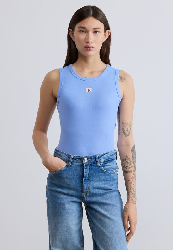 Calvin Klein Jeans TANK - Top - blue descent