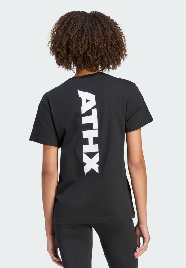 adidas Performance ATHX GRAPHIC T-SHIRT - Print T-shirt - black