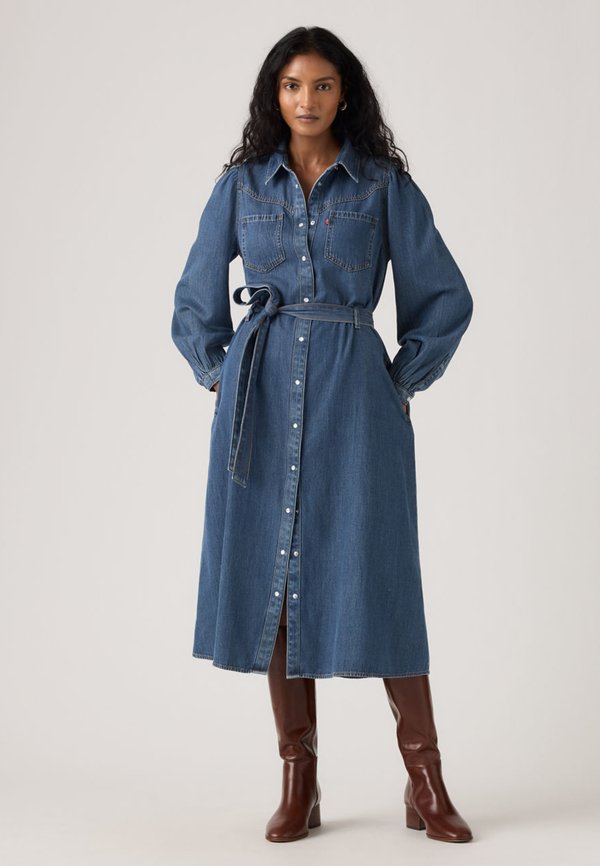 Levi's® JOURNEY MAXI DRESS - Denim dress - celestial blue