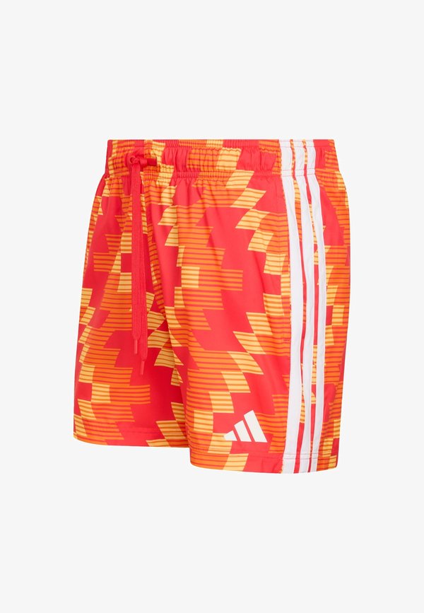 adidas Sportswear ADIDAS SPORTSWEAR FOOTBALL-INSPIRED GRAPHIC SWIM SHORTS 5 INCH - Swimming shorts - ice tangerine   white