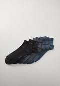 Puma QUARTER PLAIN UNISEX 6 PACK - Sneaker socks - blue combo