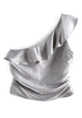 Next RUFFLE DETAIL ONE SHOULDER