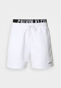 Calvin Klein Swimwear MEDIUM DRAWSTRING BOXER INTENSE POWER - Swimming shorts - classic white