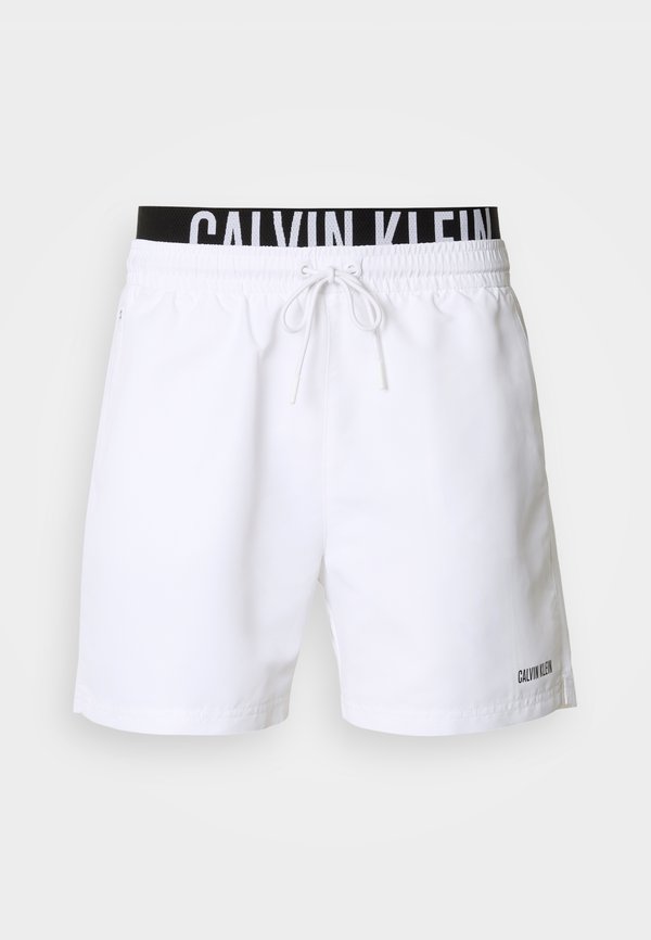 Calvin Klein Swimwear MEDIUM DRAWSTRING BOXER INTENSE POWER - Swimming shorts - classic white