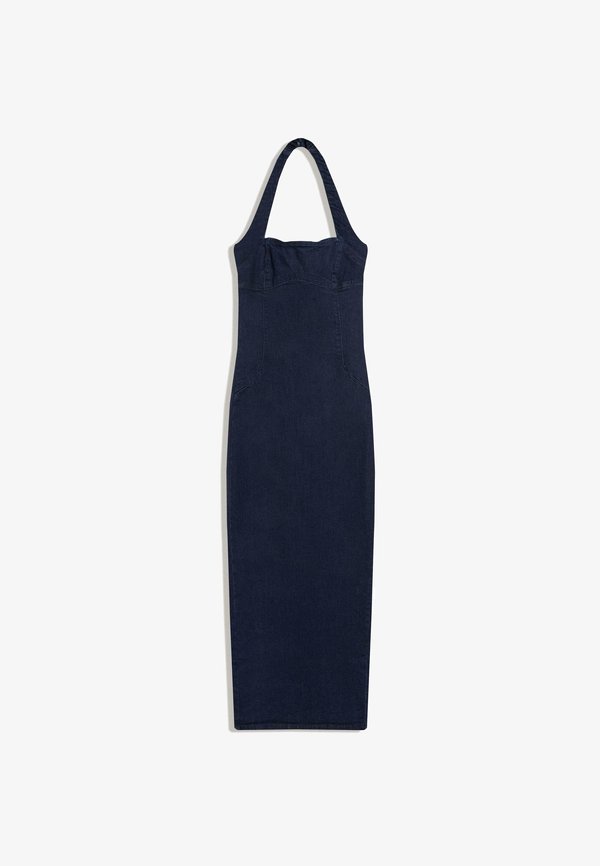 Bershka MIDI - Denim dress - royal blue