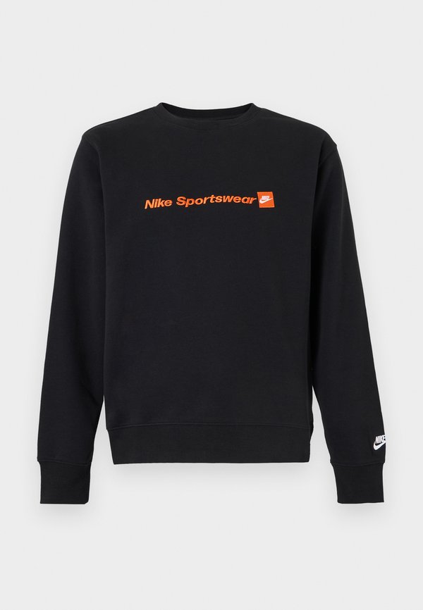 Nike Sportswear CLUB CREW PLAY - Sweatshirt - black/white