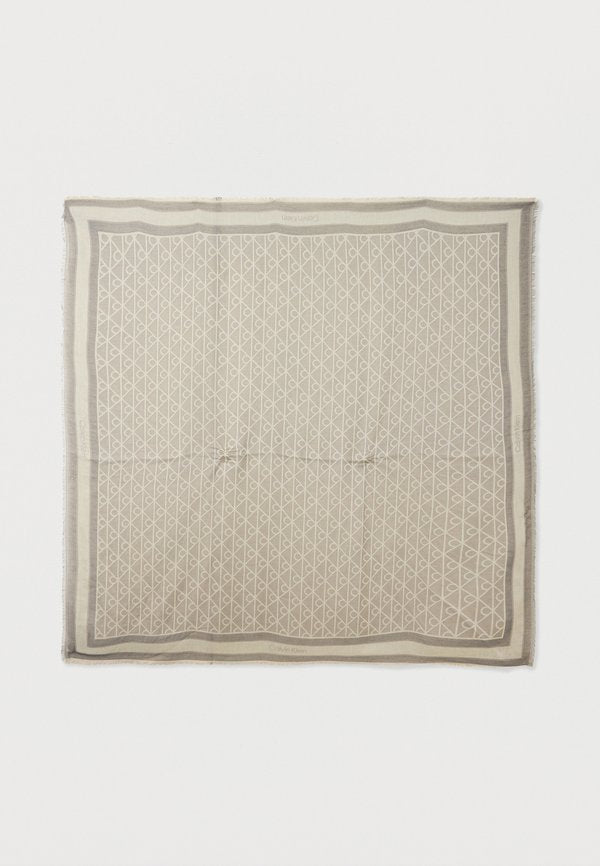 Calvin Klein EMBLEM SQUARE SCARF UNISEX - Foulard - dark grey