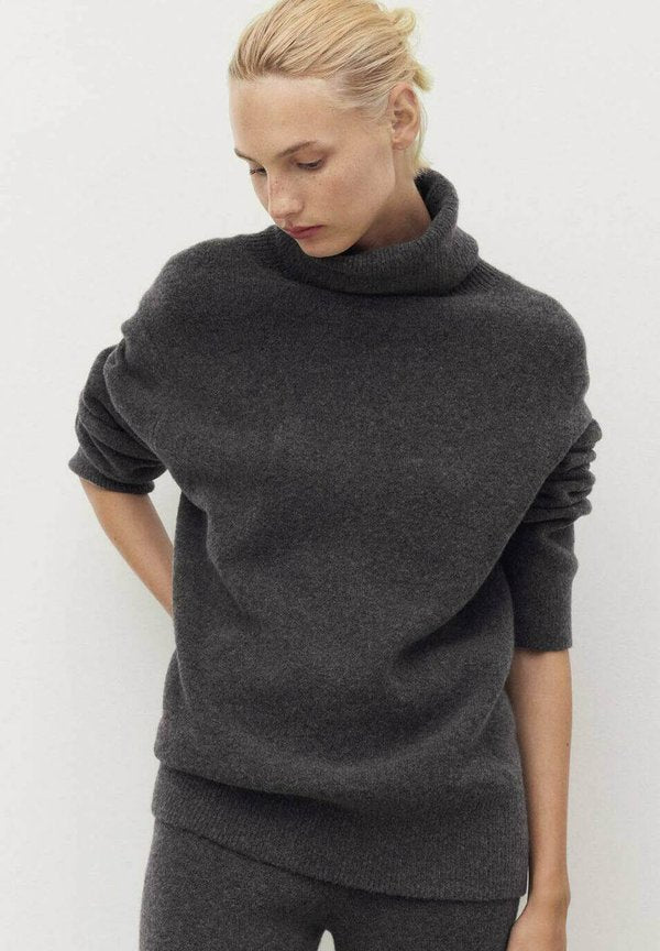 Mango TURTLENECK  - Jumper - anthracite