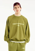 New Balance TRACKSIDE FRENCH TERRY CREW - Hoodie - sport green