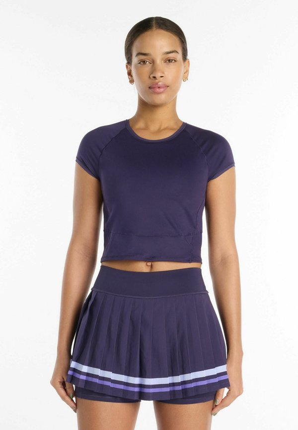 New Balance TOURNAMENT NOVELTY TOP - Print T-shirt - boysenberry multi
