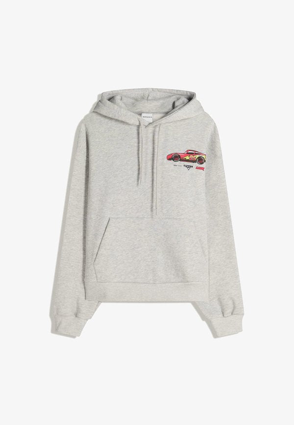 Bershka CARS  - Hoodie - dark grey