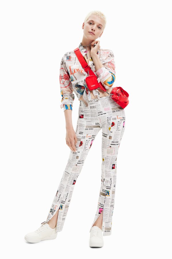 Desigual PANT NEWSPAPER