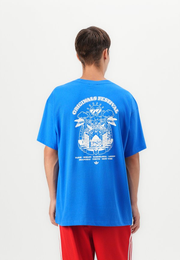 adidas Originals MUSIC FESTS TEE UNISEX - Print T-shirt - bright royal