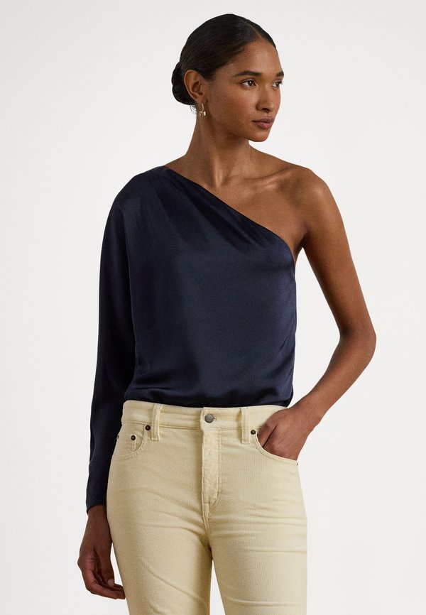 Lauren Ralph Lauren SATIN CHARMEUSE ONE-SHOULDER BLOUSE