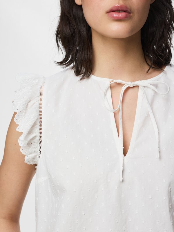 Pieces PCGOLDIE SL TOP WVN