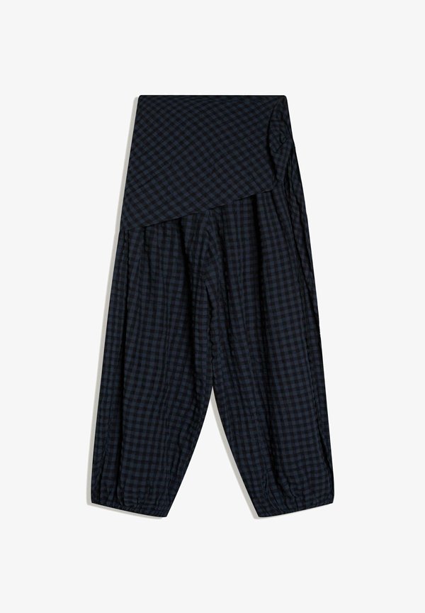 Bershka SCARF - SAROUEL TROUSERS - Trousers - royal blue