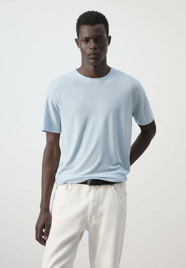 Mango ADULT - Basic T-shirt - light blue