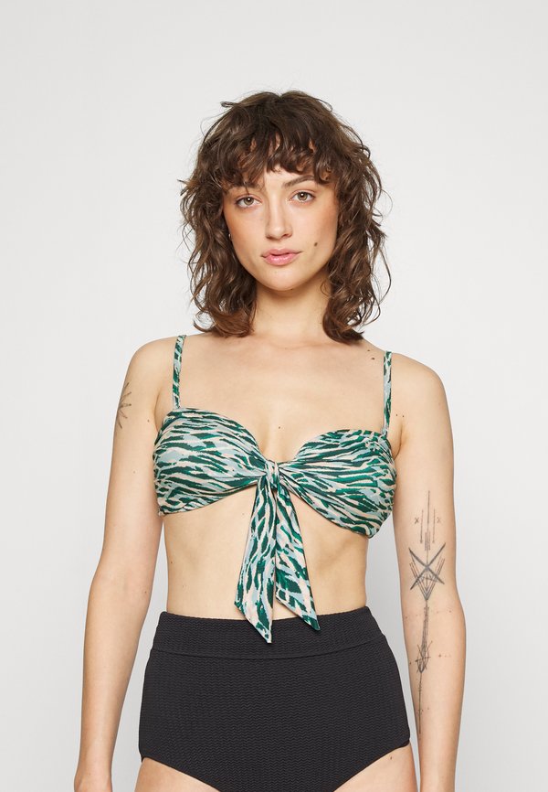 Seafolly WILD AT HEART TWIST TIE FRONT BANDEAU