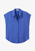 Mango ADULT - Button-down blouse - blue